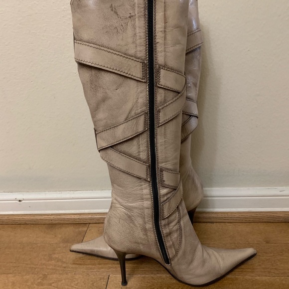 taupe color boots